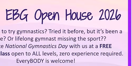 EveryBODY Gymnastics Open House!!