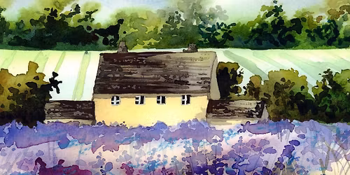 Cottage in Lavender Fields Watercolour Workshop with Rita Gould