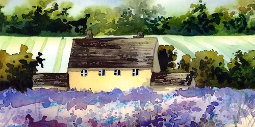Cottage in Lavender Fields Watercolour Workshop with Rita Gould