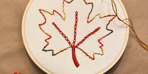 Beginner Embroidery Workshop: Sugarbush