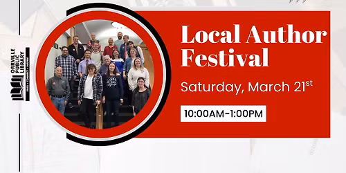 5th Annual Local Author Festival at Orrville Public Library
