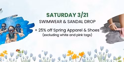 SWIMWEAR & SANDALS DROP