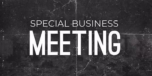 Special Business Meeting