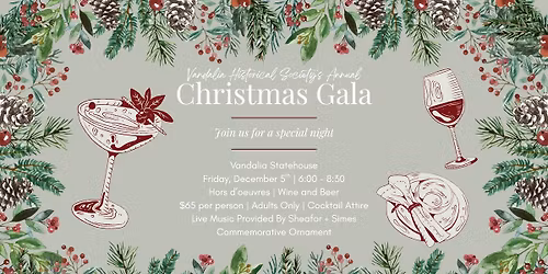2025 Vandalia Historical Society's Annual Christmas Gala
