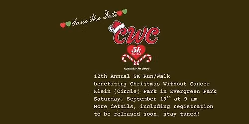 12th Annual 5K Run\/Walk (In-Person and Virtual options)
