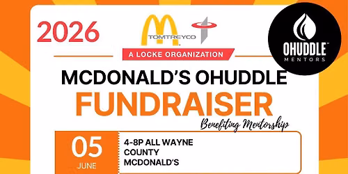 OHuddle McDonald\u2019s Fundraiser: Meals Supporting Mentorship