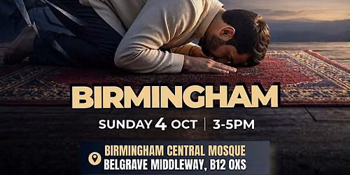 REDISCOVER SALAH \u2014 BIRMINGHAM - OPEN TO ALL