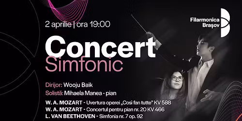 Wooju Baik, Mihaela Manea \u0219i orchestra Filarmonicii Bra\u0219ov \u00een concert