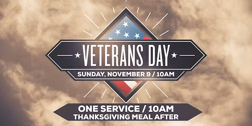 Veteran's Day Service & Thanksgiving Meal