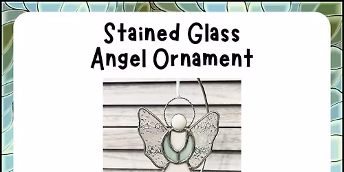 Stained Glass Angel Ornament