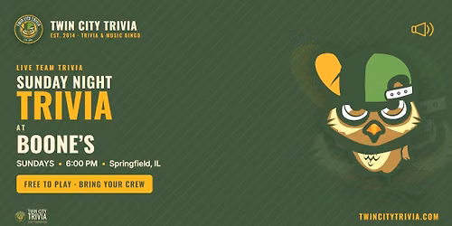 Sunday Night Trivia at Boone's!