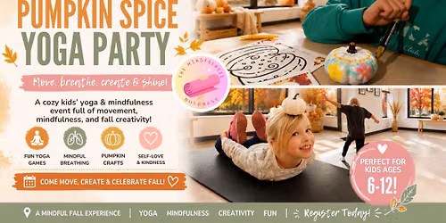 Pumpkin Spice Party \u2014 Cozy Fall Kids Yoga & Mindful Movement