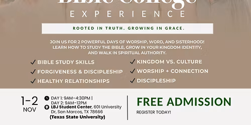 Women's Bible College Experience-The Ultimate Bible Study