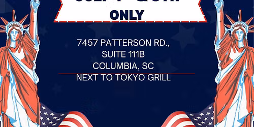 July 4th Sale!   25% off the entire store!  Saturday and Sunday only!