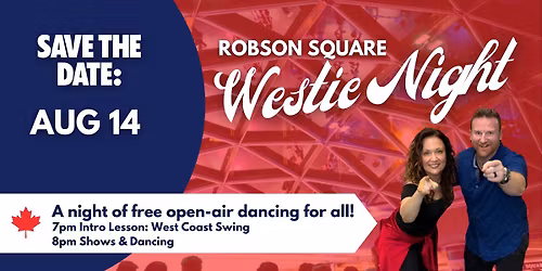 West Coast Swing night at Robson Square Aug 14