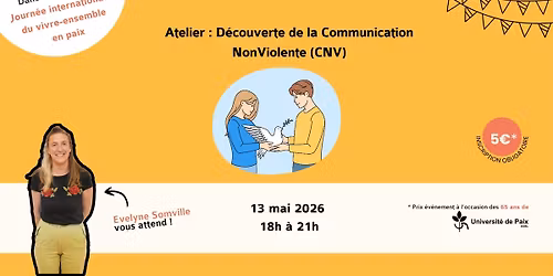 \ud83d\udd4a\ufe0f Atelier \u2013 Communication NonViolente (CNV)