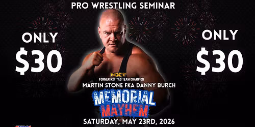 Wrestling Seminar With Martin Stone fka Danny Burch