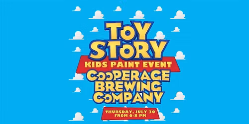 Toy Story Kids Paint Party at Cooperage Brewing Company
