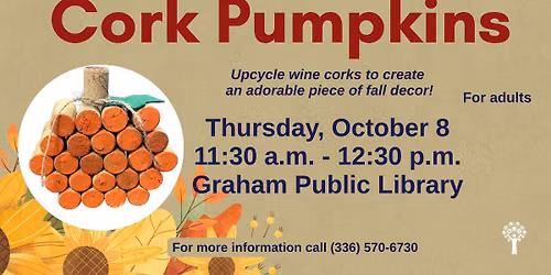 Cork Pumpkins Craft