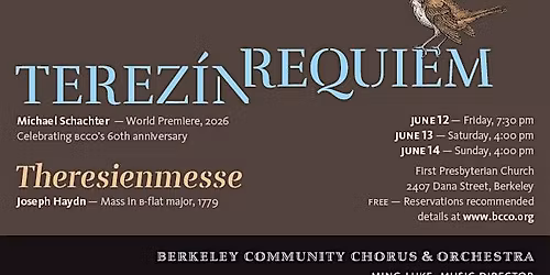 BCCO Concert, Saturday June 13 @ 4:00 pm