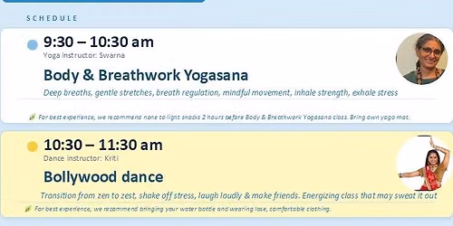 Wellness Workshop: Yoga + Dance