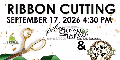 Stump's Snow & Mow + Gather & Graze Ribbon Cutting