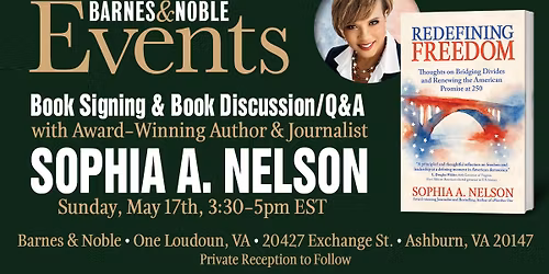 Book Signing & Discussion with Author Sophia Nelson 