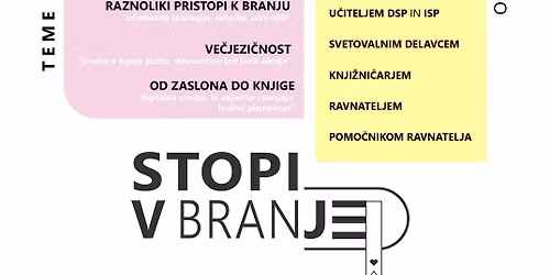 Nacionalna konferenca Stopi v branje