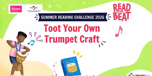 Summer Reading Challenge 2026 Trumpet craft at Walthamstow Library