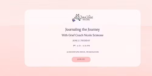 Journaling the Journey with Grief Coach Nicole Scimone