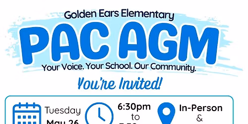 Golden Ears PAC AGM (Hybrid)