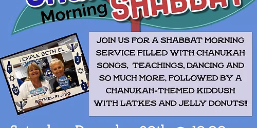 Chanukah Shabbat Morning Service!