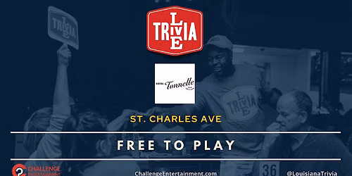 Monthly Live Trivia Nights at Hotel Tonnelle - St. Charles Ave