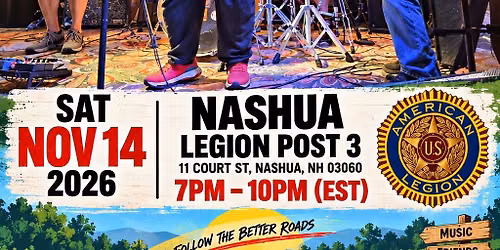 Better Roads debut at Nashua Legion Post 3!!!