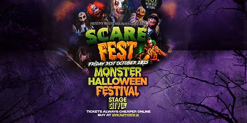SCARE FEST - INDOOR HALLOWEEN RAVE ft LIVE SCARE MAZE 