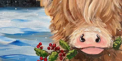 Highland Cow: Folsom Paint Class! Painted. Studios