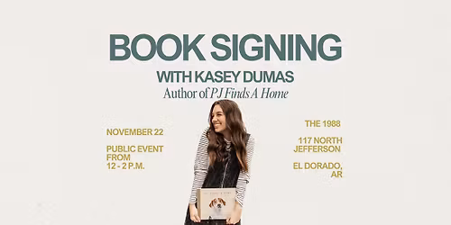 Book Signing and Author Visits with El Dorado Native, Kasey Dumas