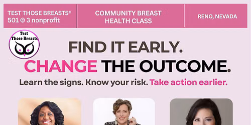 FREE Community Breast Health Class | Test Those Breasts\u00ae