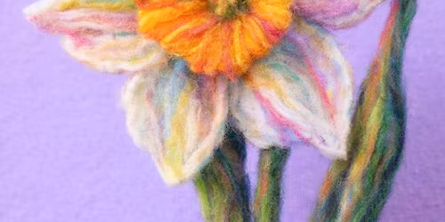 Felted daffodil: 1st March