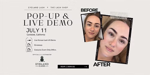 KOREAN LASH LIFT LIVE DEMO & POP-UP