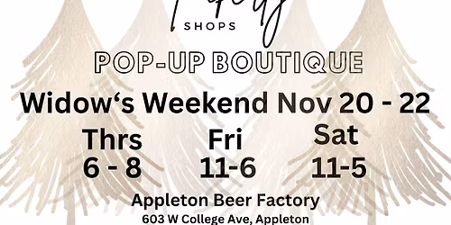 Piperly Shops Pop-Up Boutique Widow's Weekend