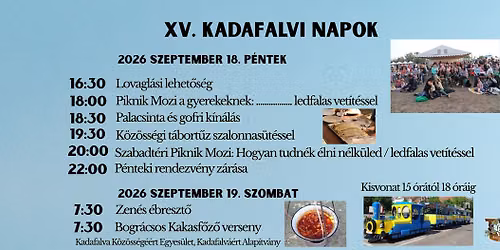 XV. Kadafalvi Napok 🎬🐓🏆👫🏃‍➡️💃🕺🥁 — Boróka utca 1/a, Kecskemét, Hungary, 6000