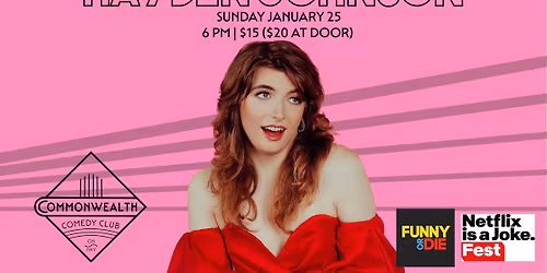 HAYDEN JOHNSON presented by Commonwealth Comedy Club