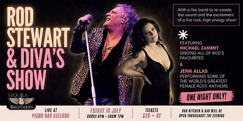 Rod Stewart & Divas Tribute Show \u2013 Live at Piano Bar Geelong