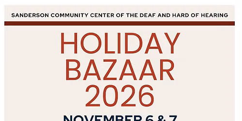 Sanderson Community Center's HOLIDAY BAZAAR 2026