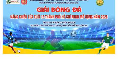 Gi\u1ea3i b\u00f3ng \u0111\u00e1 n\u0103ng khi\u1ebfu U 13 Tp H\u1ed3 Ch\u00ed Minh m\u1edf r\u1ed9ng n\u0103m 2026