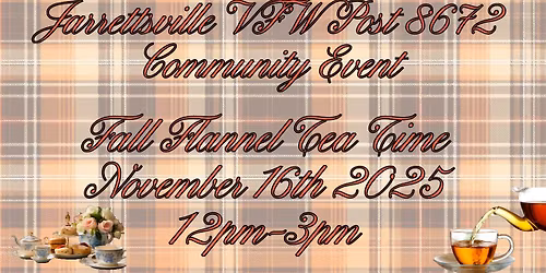 Fall Flannel Tea Time