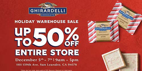 Ghirardelli Annual Warehouse Sale