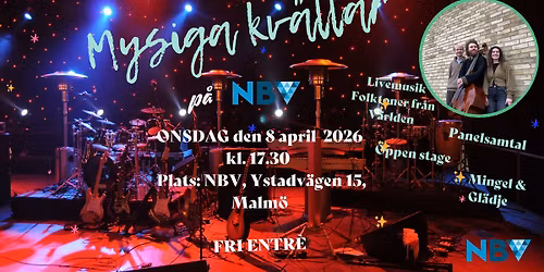 Mysiga kv\u00e4llar p\u00e5 NBV - Kultur, musik, mingel 