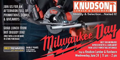 Milwaukee Day at Knudson Lumber